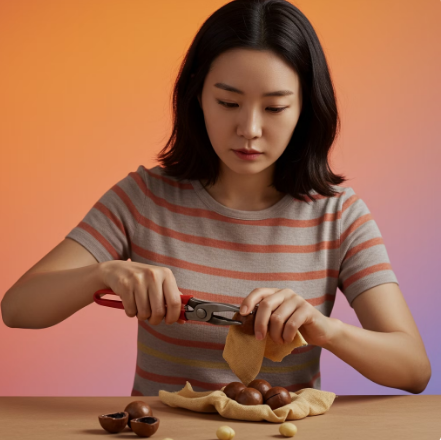 마카다미아 까는 법 : 펜치 또는 망치 이용하기