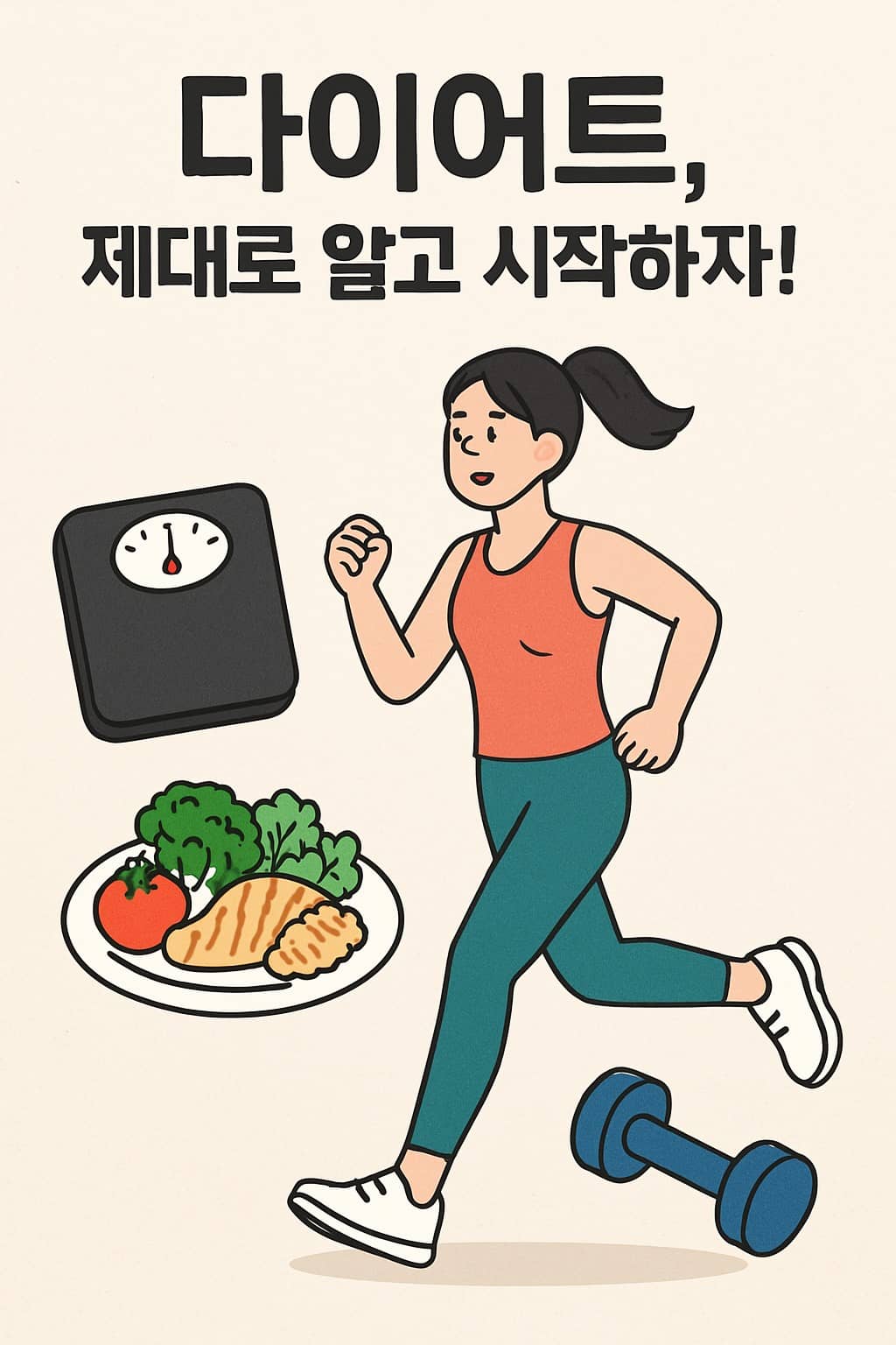 운동하는 여성, 다이어트란, 다이어트 제대로 알기