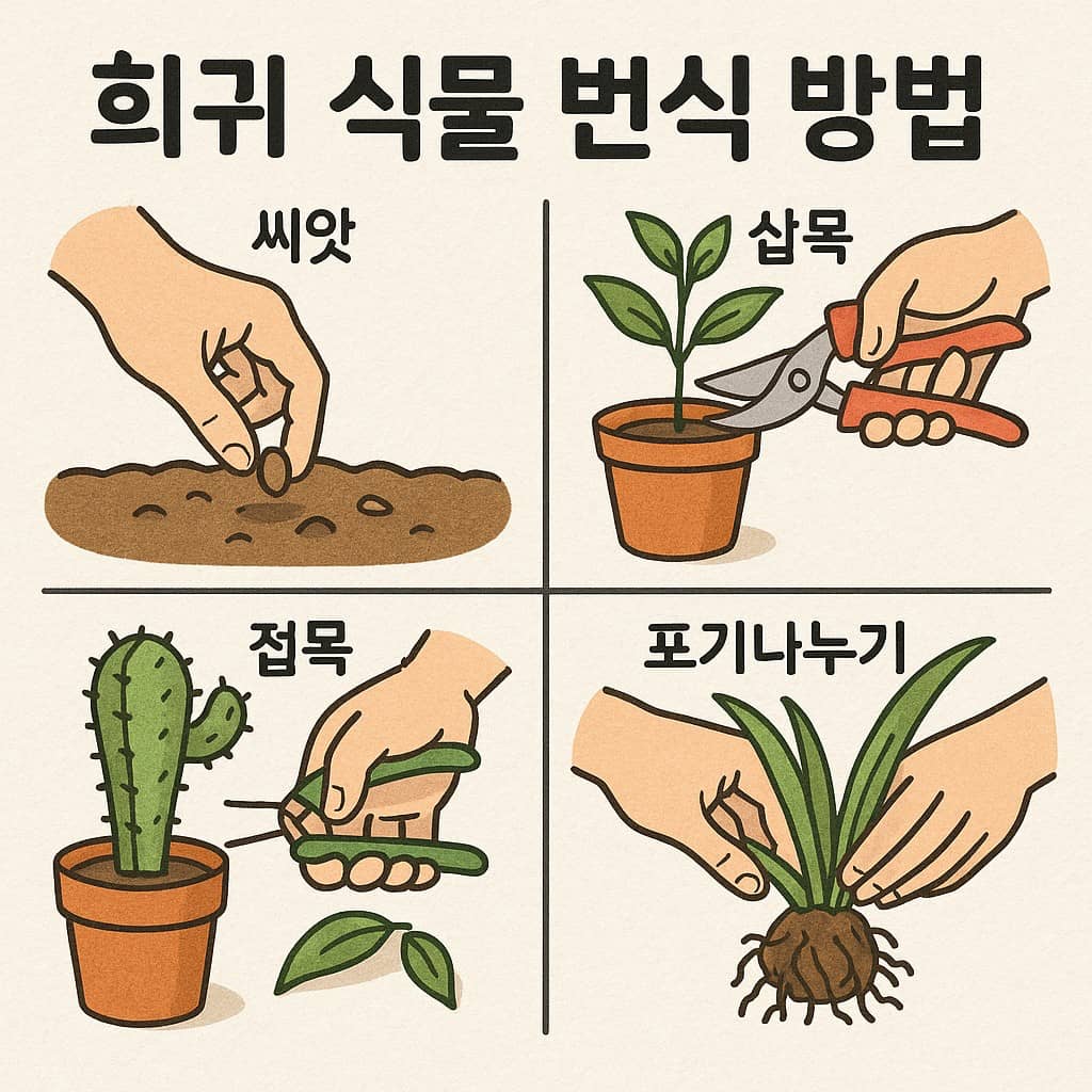 희귀 식물 번식 방법