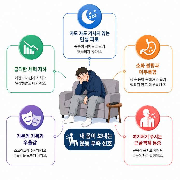 내 몸이 보내는 운동 부족 신호