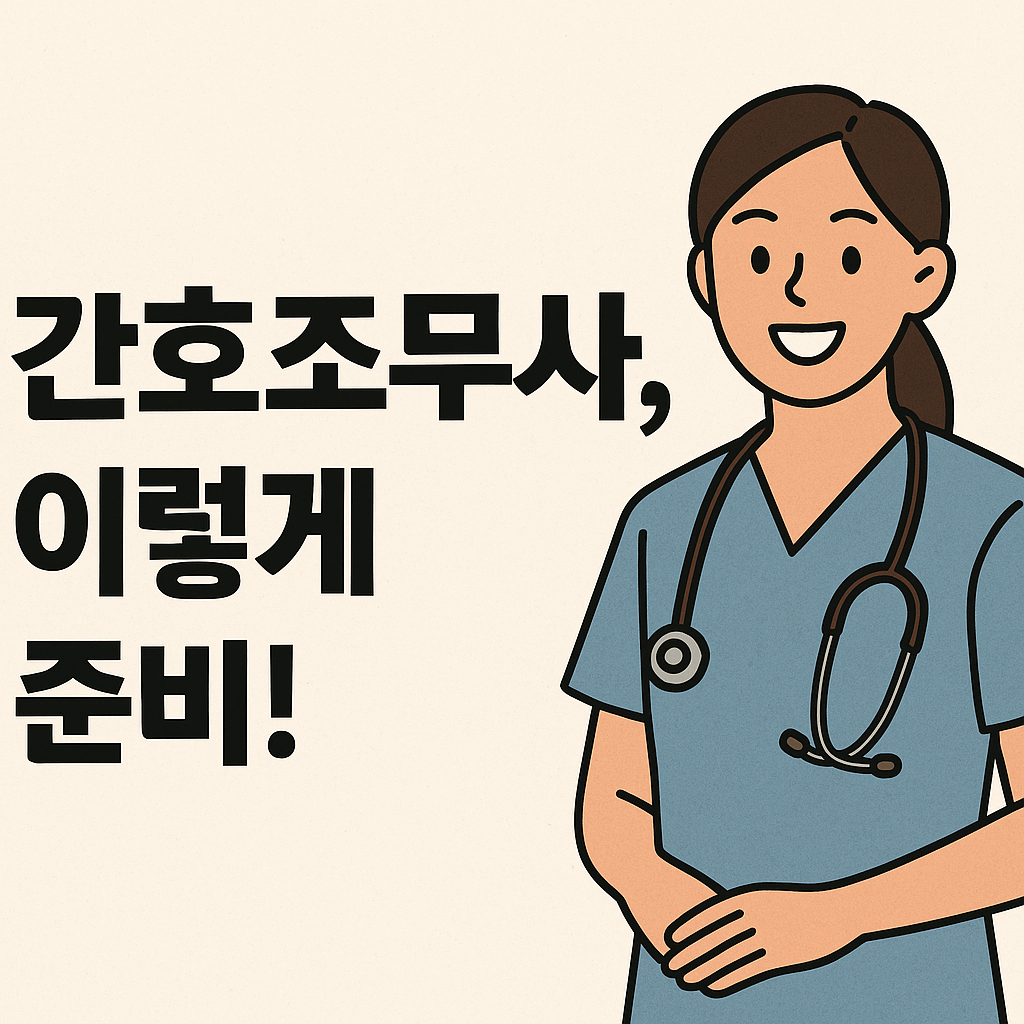 간호조무사 시험일정, 응시조건 및 공부전략 정리