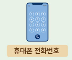 휴대폰 번호로 본인확인 합니다.