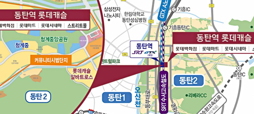 롯데캐슬위치지도