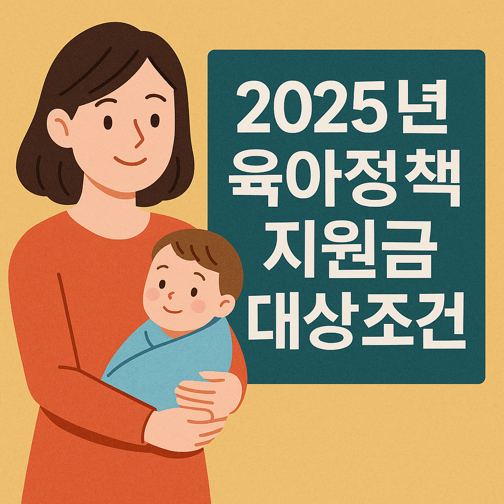 2025년 육아정책 지원금 대상조건