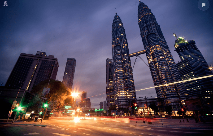 말레이시아 쿠알라룸프르 쌍동이 빌딩