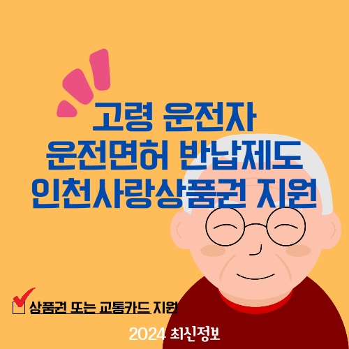 고령 운전자 운전면허 반납제도 인천시