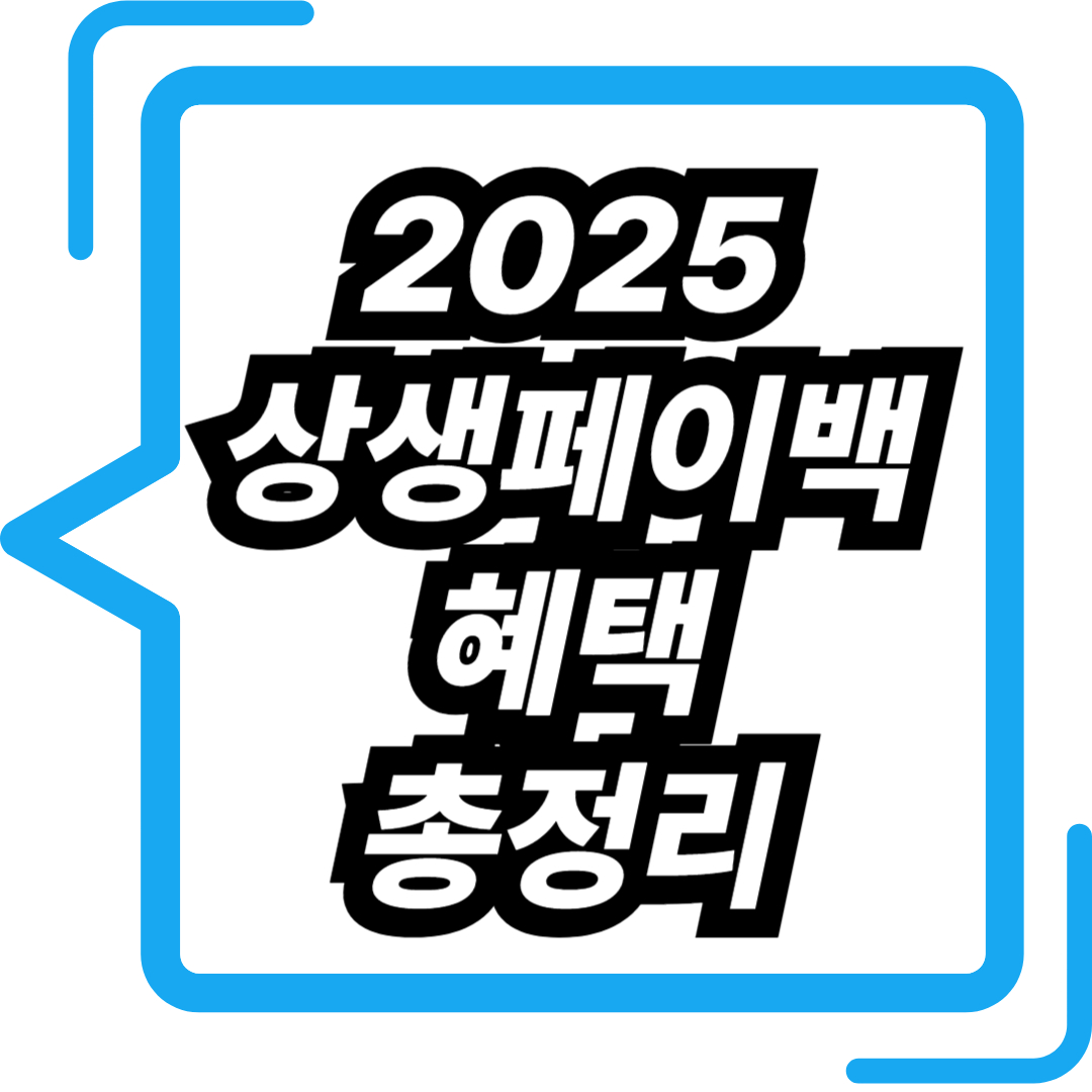2025 상생페이백 혜택 총정리
