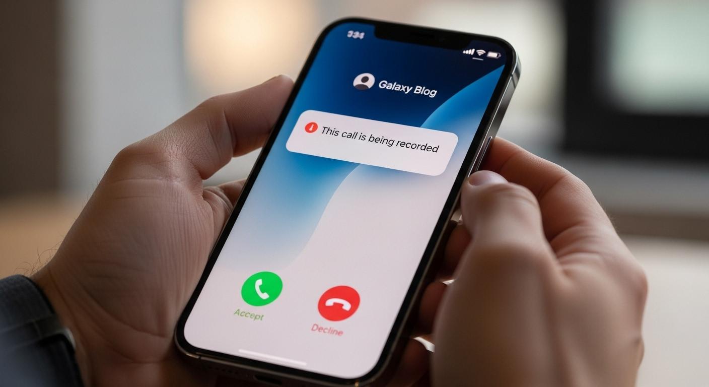 아이폰 통화녹음 알림 갤럭시