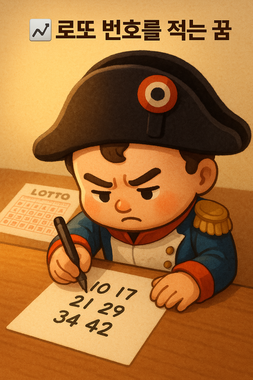 로또 번호를 적는 꿈