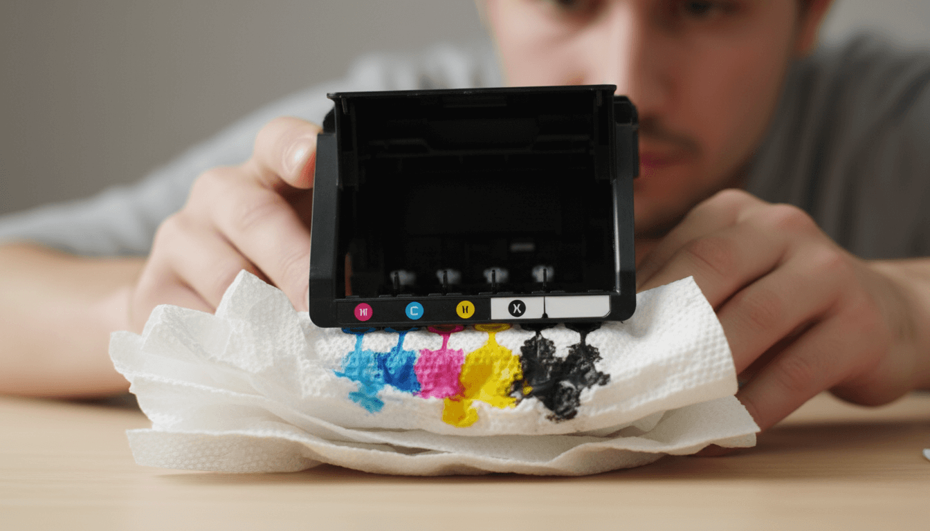 누구나 할 수 있는 HP 7720, HP 8720 시리즈 프린터기, 복합기 952헤드, '화장지'를 이용한 석션방법 A to Z