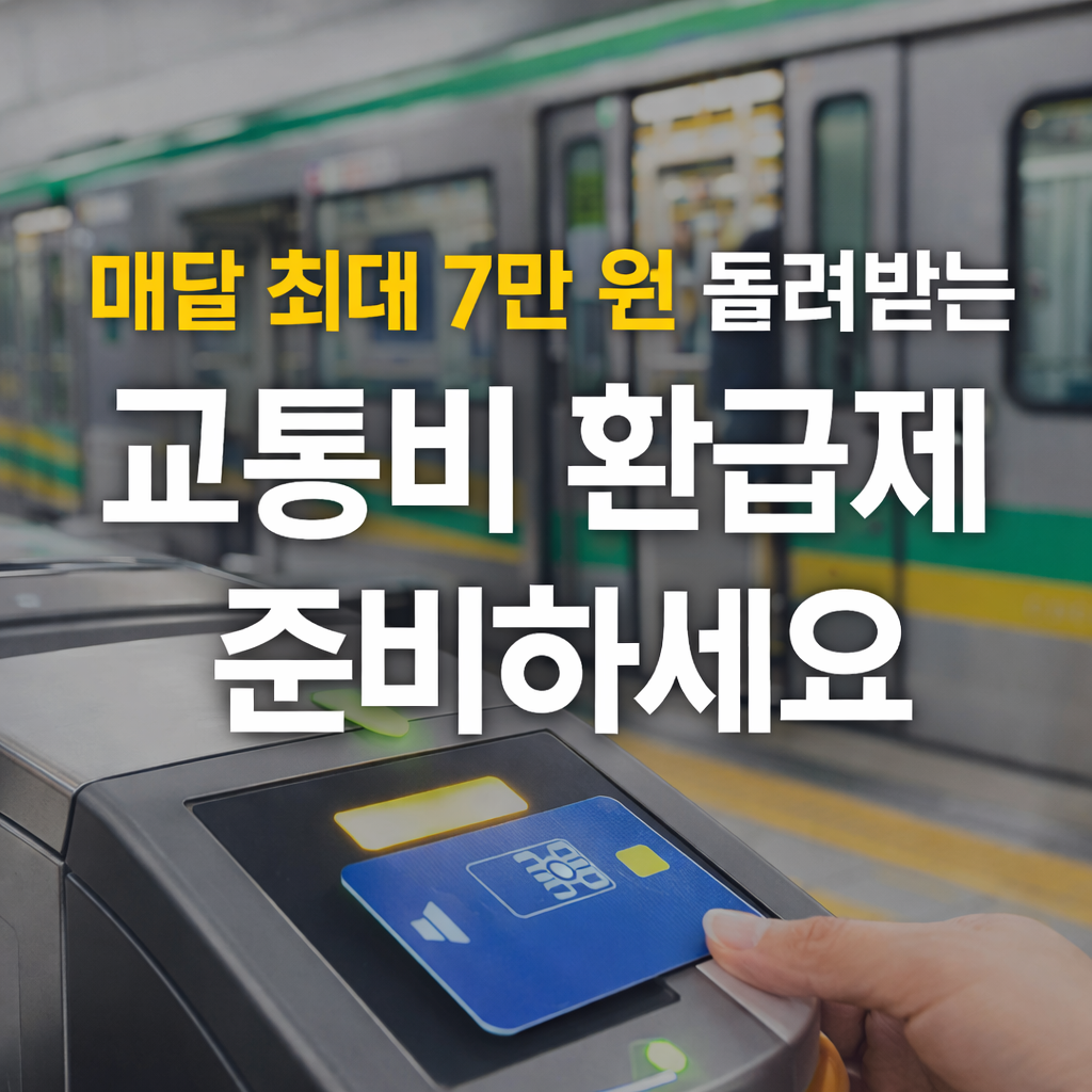 매달 7만 원 절약? 2026년 교통비 환급제 실제 적용 기준 정리 (2026 최신 기준)