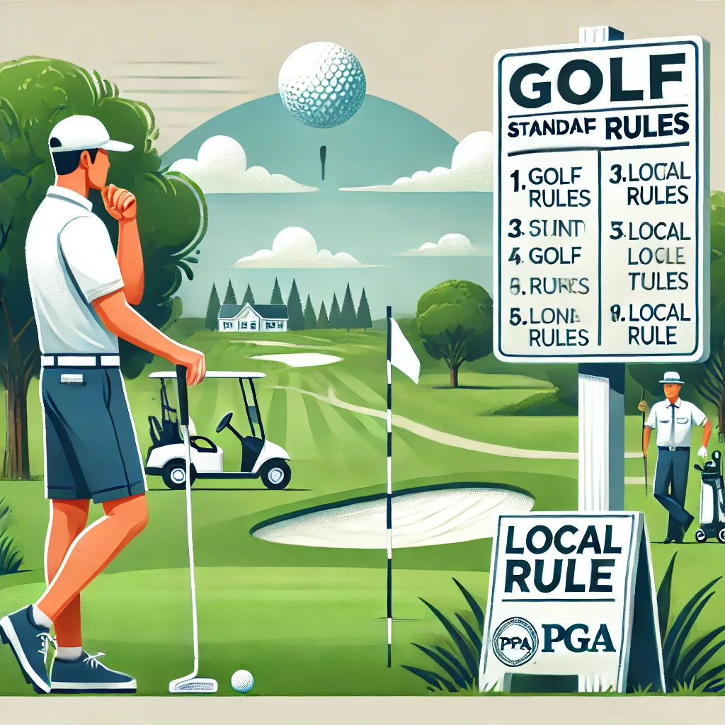 골프 룰 로컬룰 PGA에대한 이미지