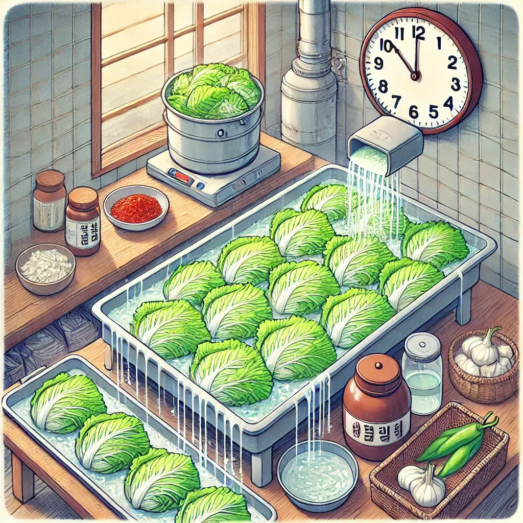 절임배추 물빼는 시간과 방법
