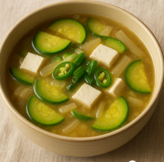 속 편한 한끼, 애호박 된장국 만드는 법