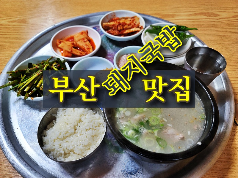 부산 돼지국밥 맛집