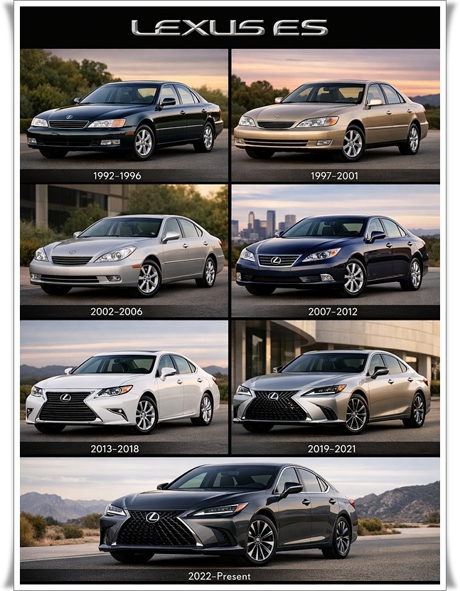 렉서스 ES 연도별 차량 이미지