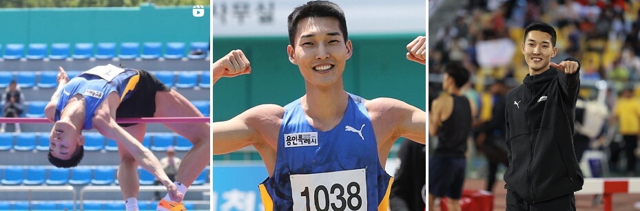 우상혁 선수 경기 이미지