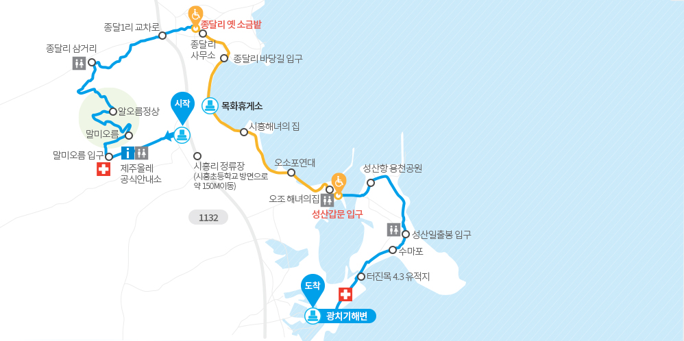 제주 올레길 1코스 여행 가이드 광치기해변 근처 맛집 카페