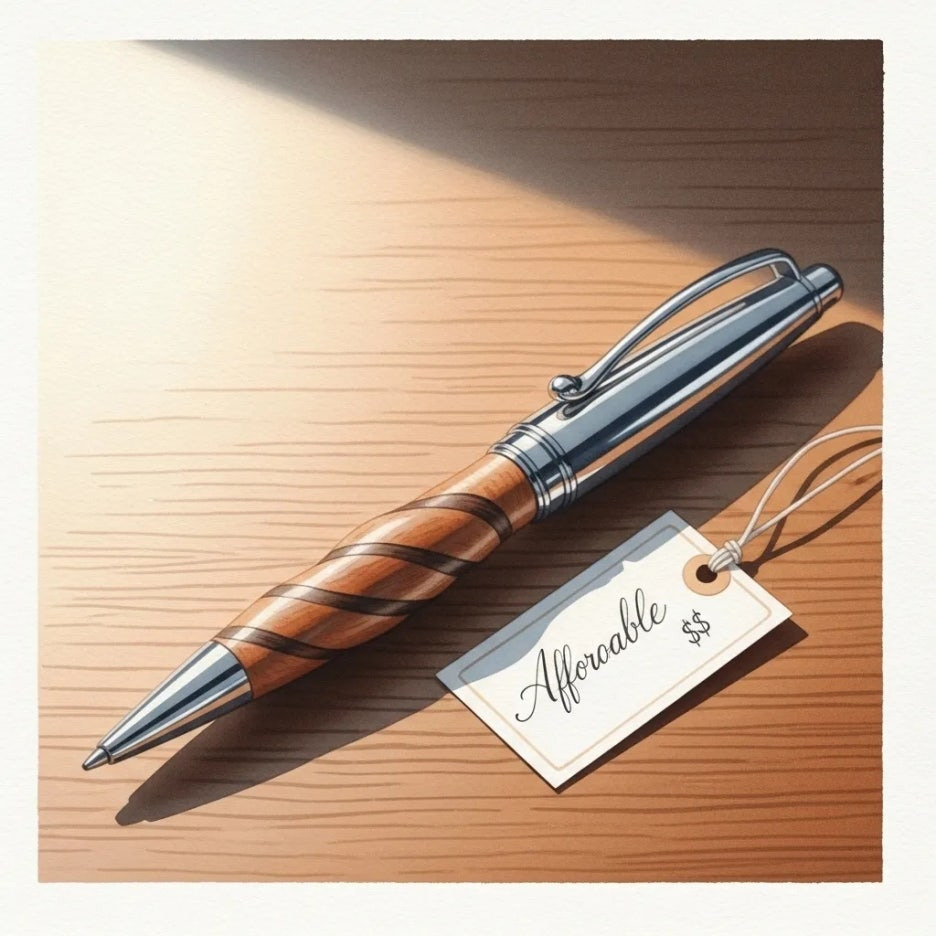 직접 만든 볼펜과 합리적인 가격
