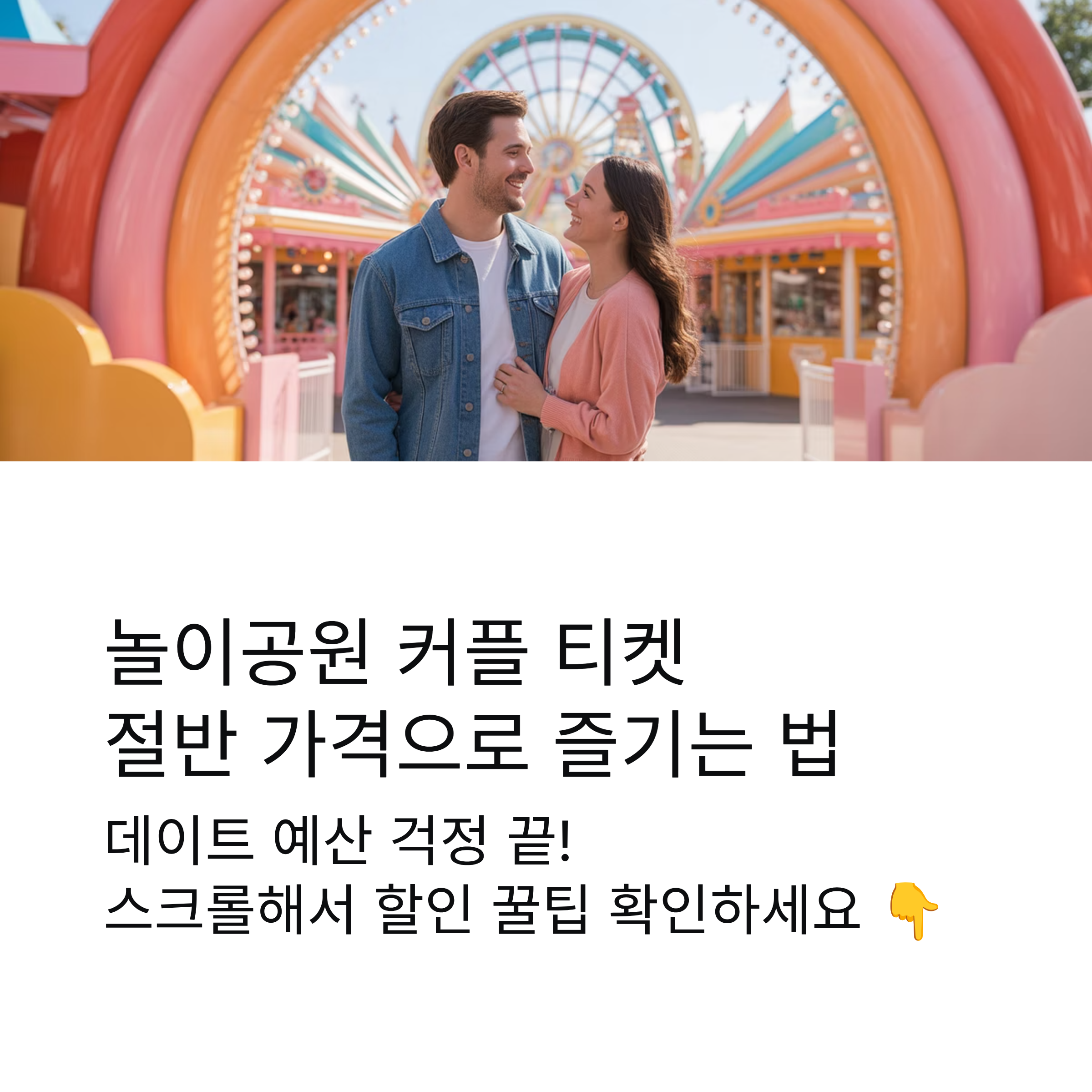 놀이공원 커플 티켓, 어떻게 사야 제일 저렴할까?
