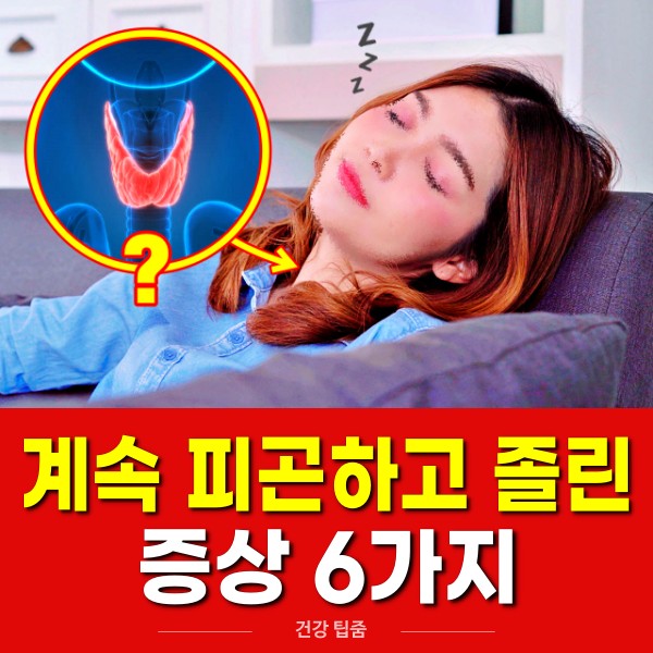 피곤하고 졸린 증상 6가지, 피곤하고 기운없는 증상