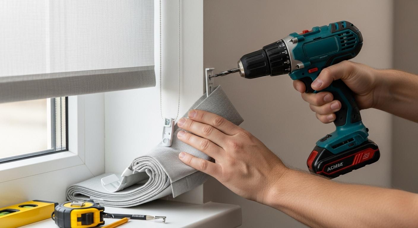 커텐블라인드 설치하는법