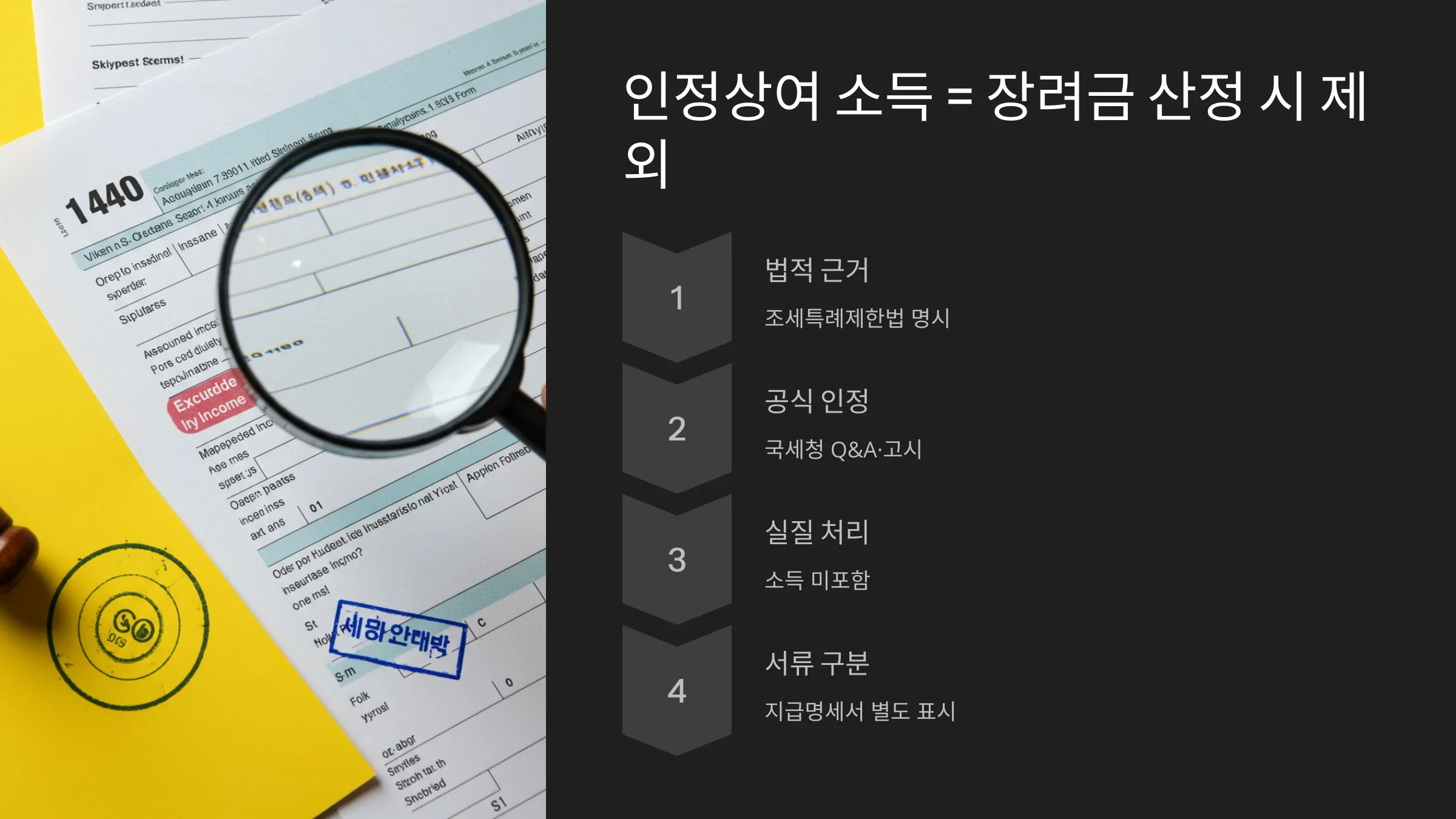 인정상여 처분받은 소득, 근로장려금 혜택