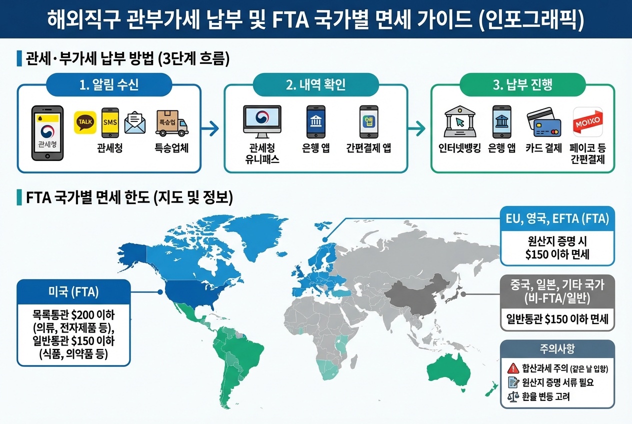 해외직구 관부가세 납부방법 관세 부가세