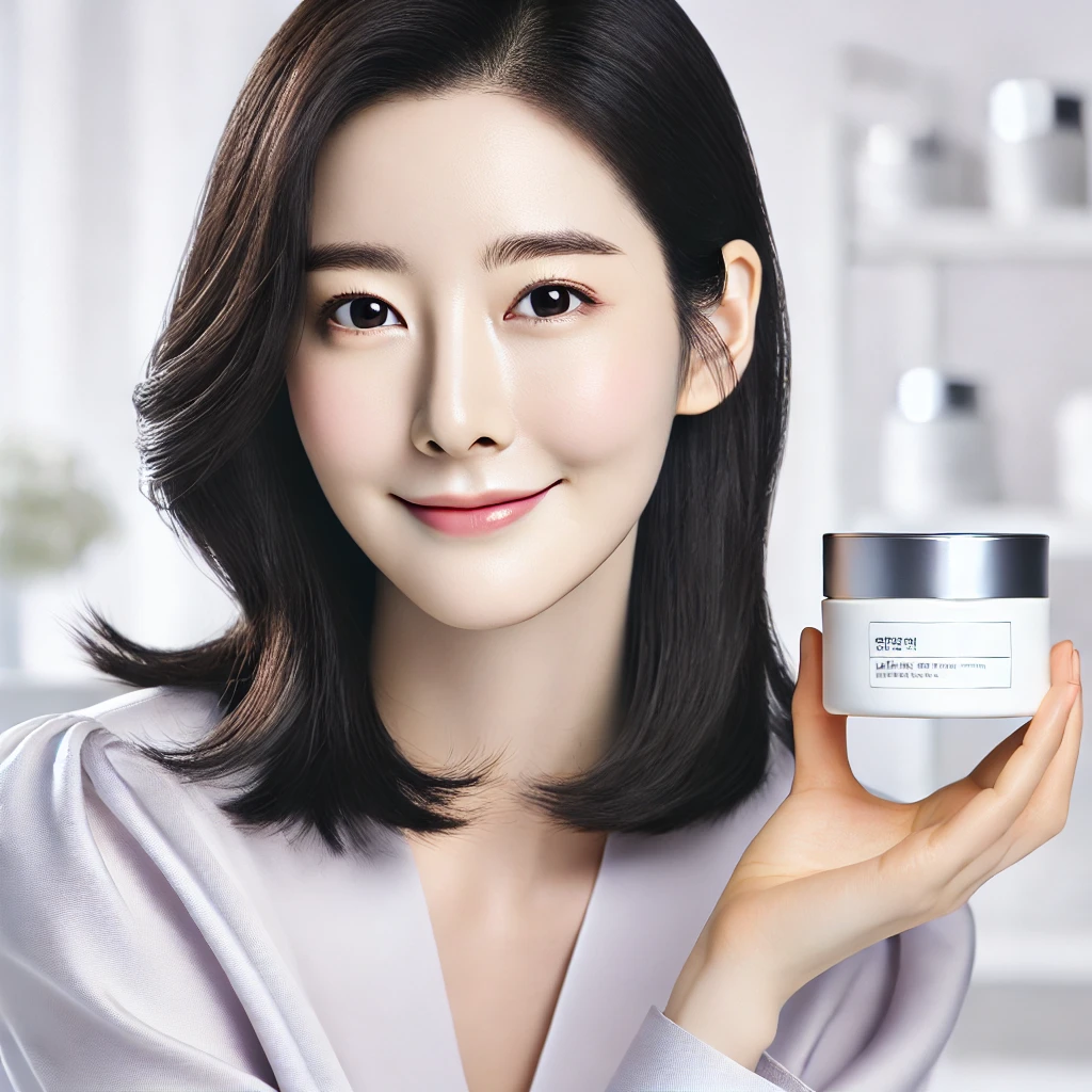 스킨케어 브랜드 화보처럼 연출된 제네틱 씨토비 크림 이미지 