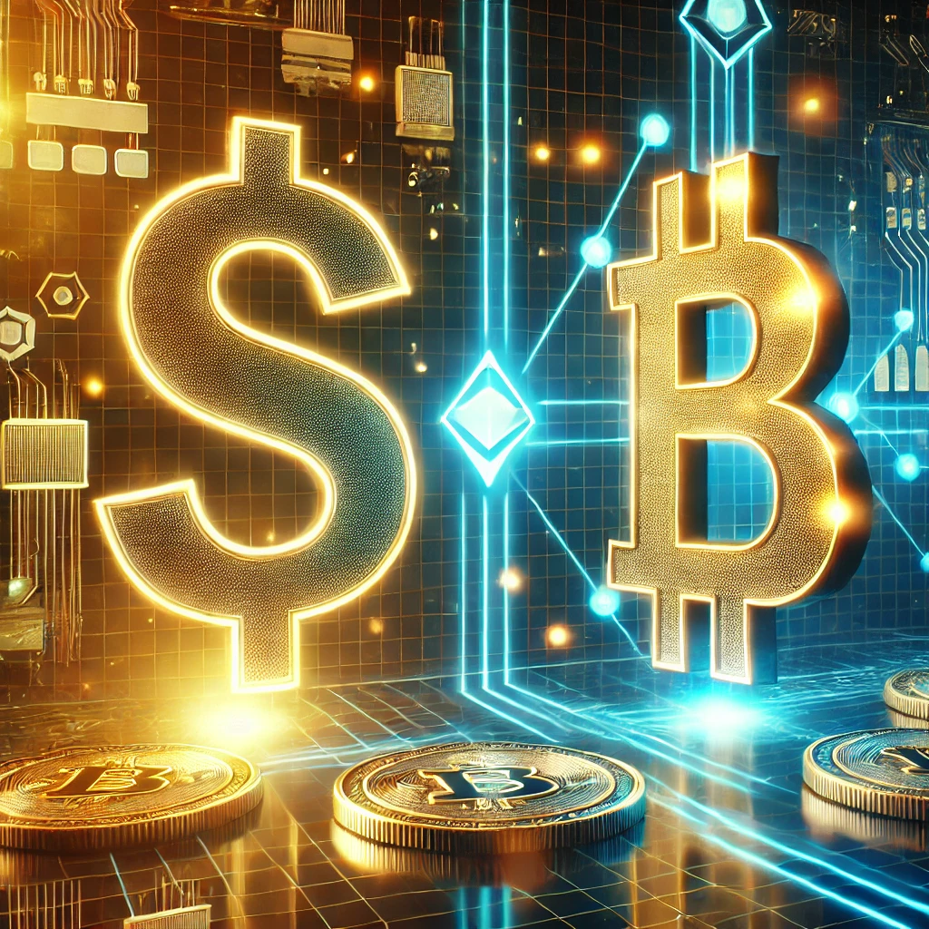 달러와 스테이블 코인과 관련된 이미지
