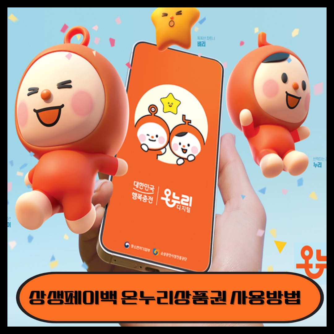 상생페이백 온누리상품권 사용방법 사용처 소비액 불인정 사용처 이미지