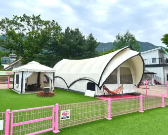 포천애견글램핑 포천 애견식당 당일치기 글램핑 해피캠핑 바베큐 바우어캠프 포천 완벽 체험_7