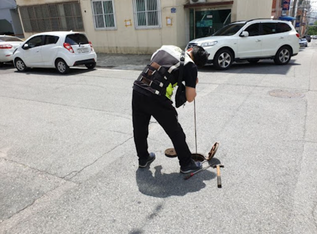 누수탐사 사진