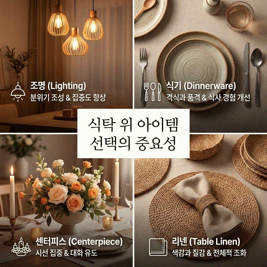 식탁 위 작은 변화가 공간을 바꾸는 놀라운 방법