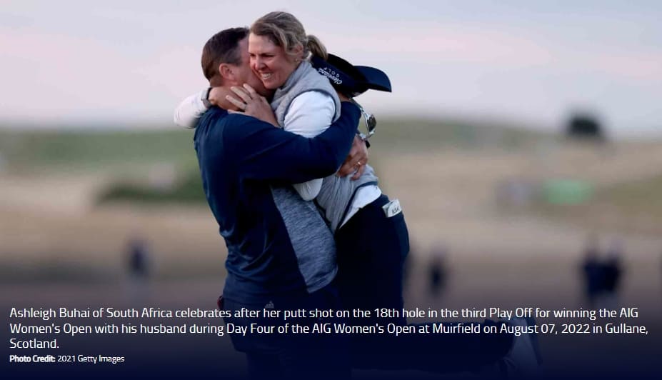 남아공 부아이, 메이저 AIG 위민스 오픈 우숭...전인지는 2위