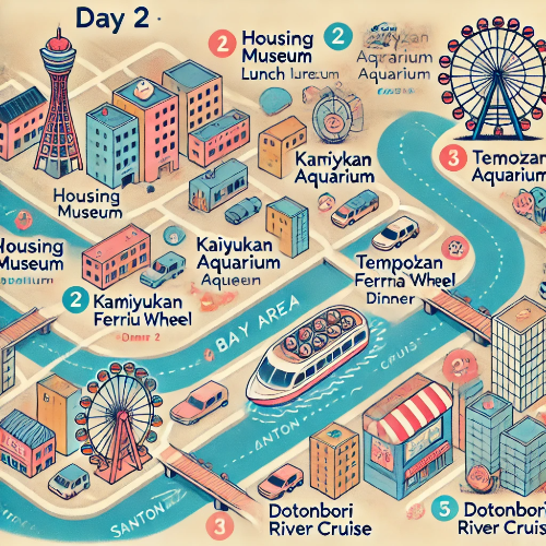 오사카 3박4일 day2 지도