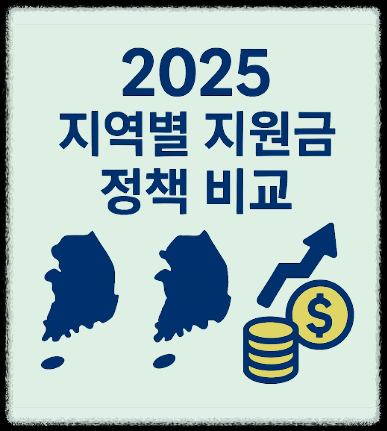 2025 지역별 지원금 정책 비교