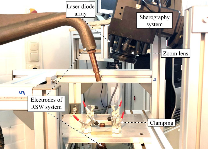 Shearography를 이용한 점용접 분석 시험 설계, FAMTECH, Spot welding