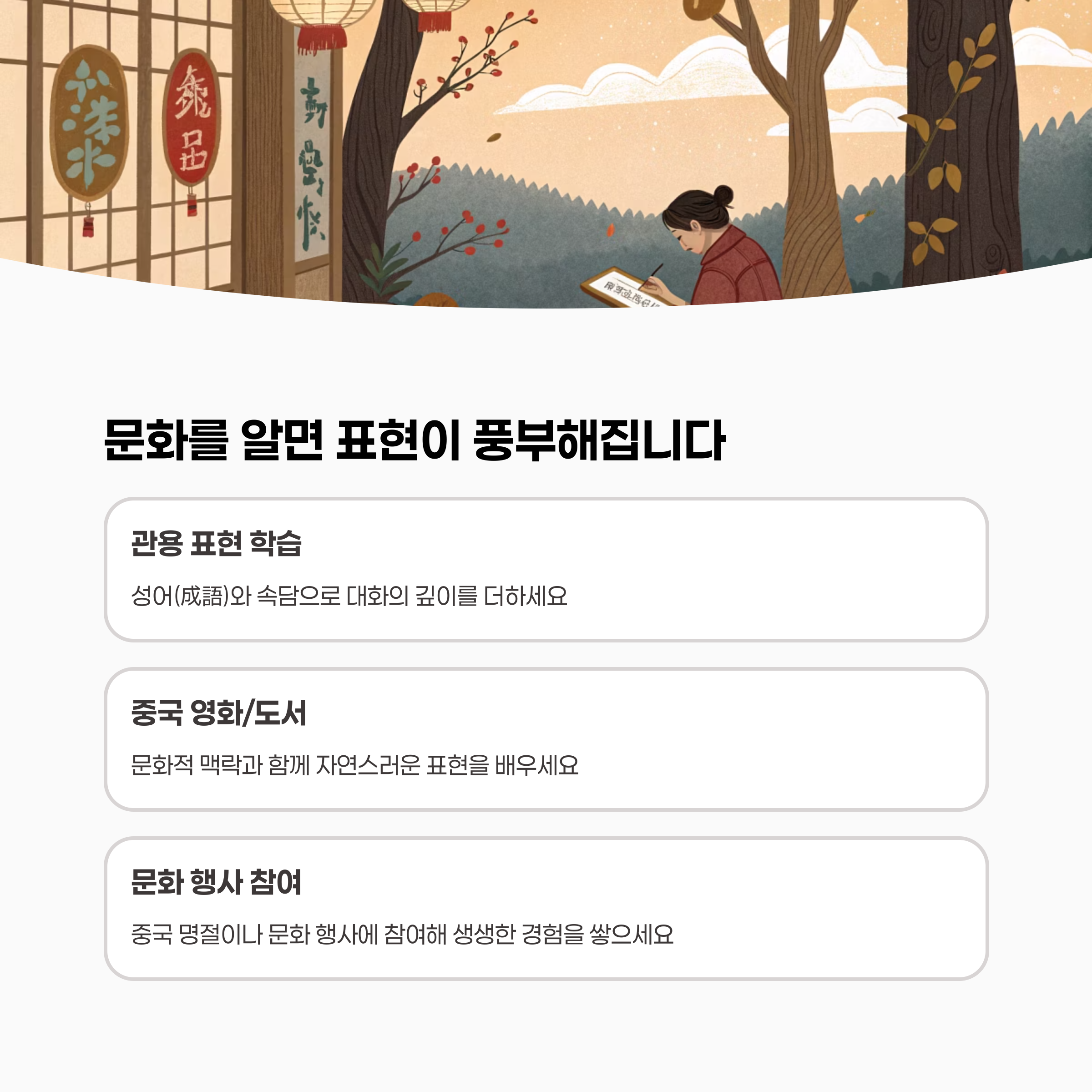 중국 문화 관련 콘텐츠 (드라마, 영화, 서적) 이미지