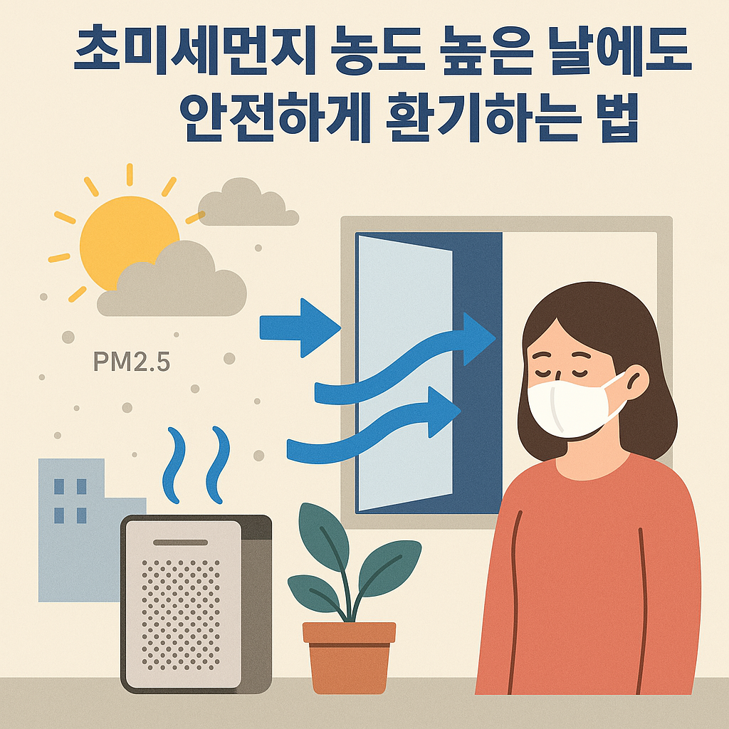 초미세먼지가 높은 날 안전하게 환기하는 법