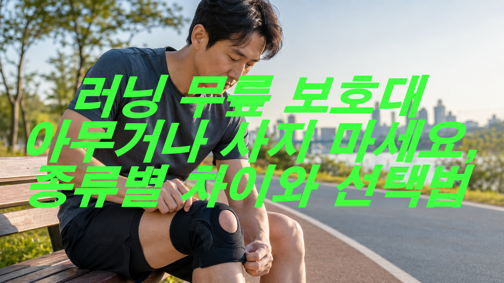 러닝 무릎 보호대 아무거나 사지 마세요, 종류별 차이와 선택법