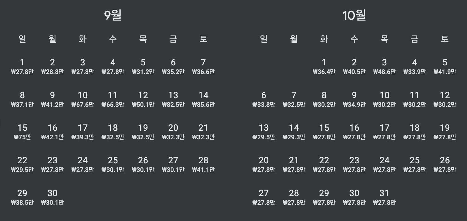나트랑 항공권