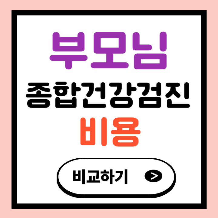 부모님 종합건강검진 비용