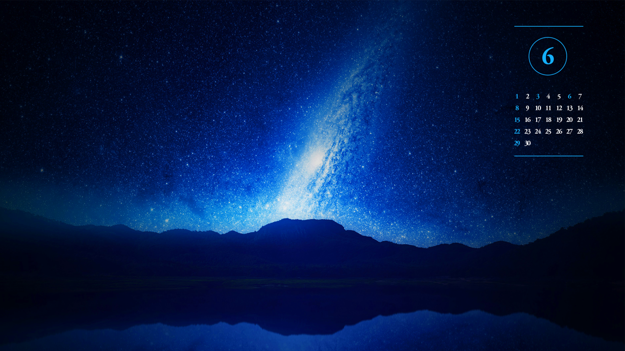 11 밤하늘의 은하수 A - 2025년6월 노트북배경화면