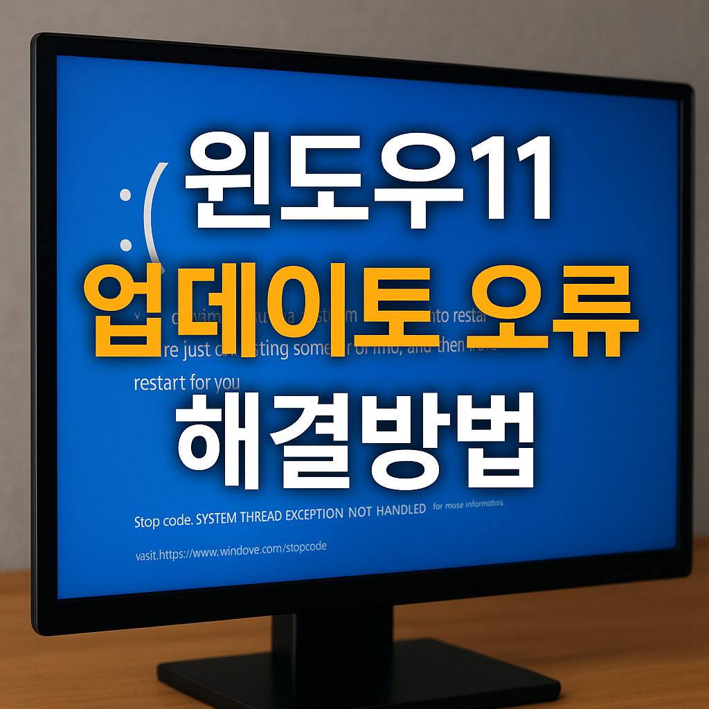윈도우11 업데이트 오류 해결방법