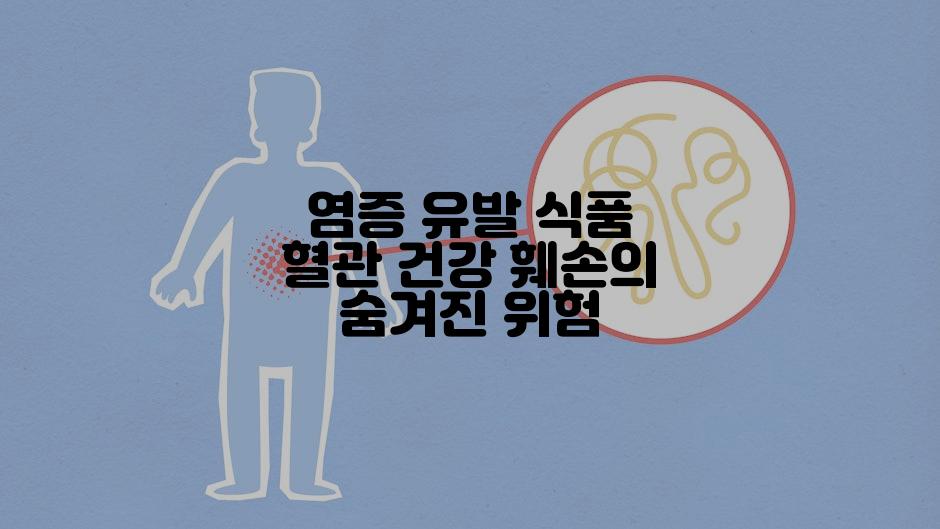 염증 유발 식품 혈관 건강 훼손의 숨겨진 위험