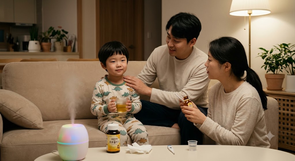 환절기에 아이와 엄마 아빠 감기 물리치기