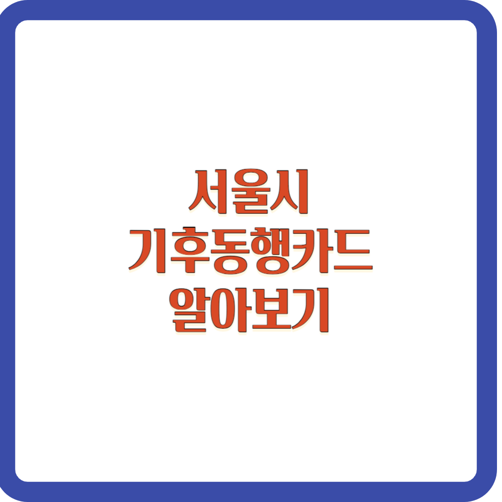 기후동행카드