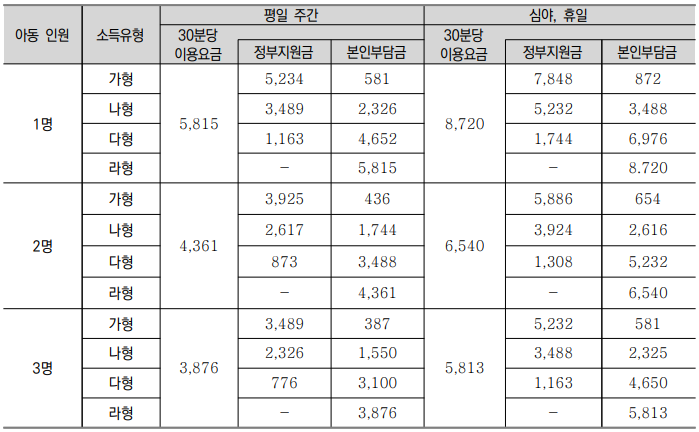 영아종일제 돌봄