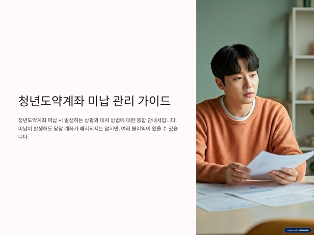 청년도약계좌 미납